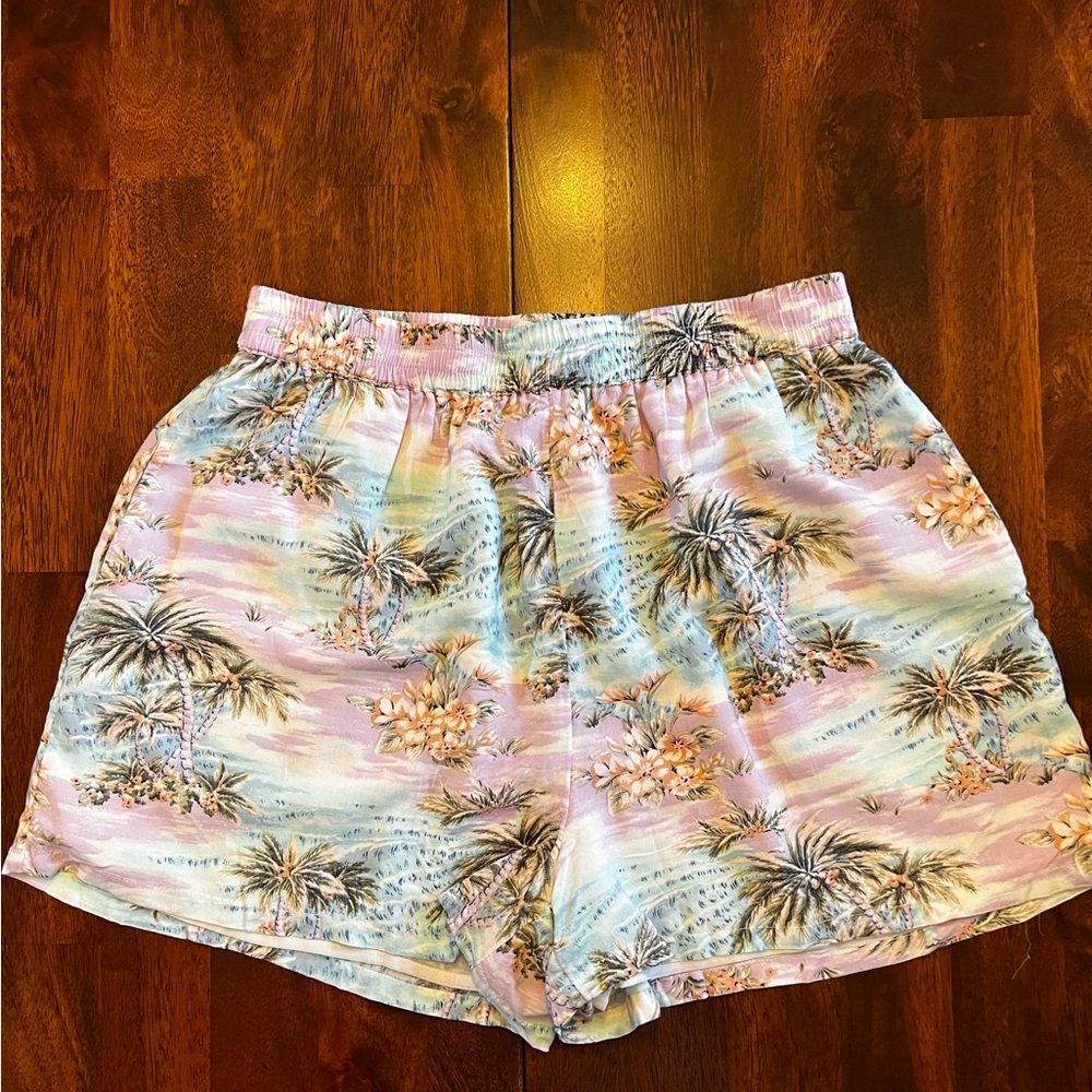 American Eagle Linen Mom Shorts